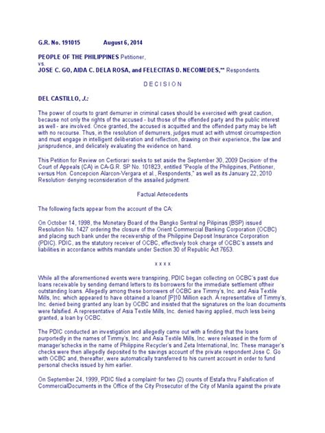 demurrer to evidence in tagalog|G.R. No. 191015 .